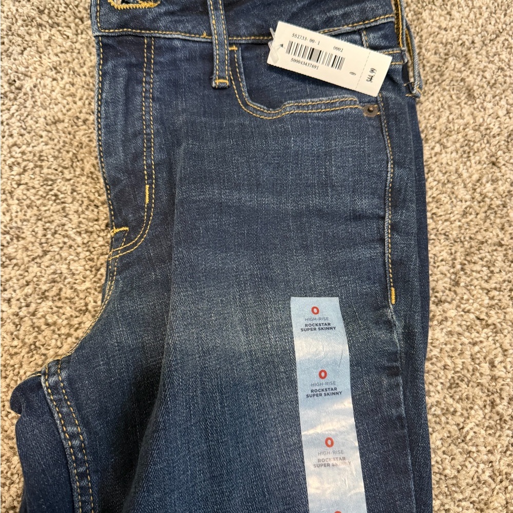 Old Navy Dark Blue High-Rise Skinny Jeans